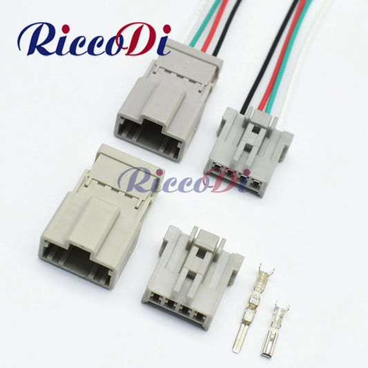 Sumitomo HD Type 4 Pin male female unsealed automotive electrical wire connector plug 6098-0244 6098-0243 overview