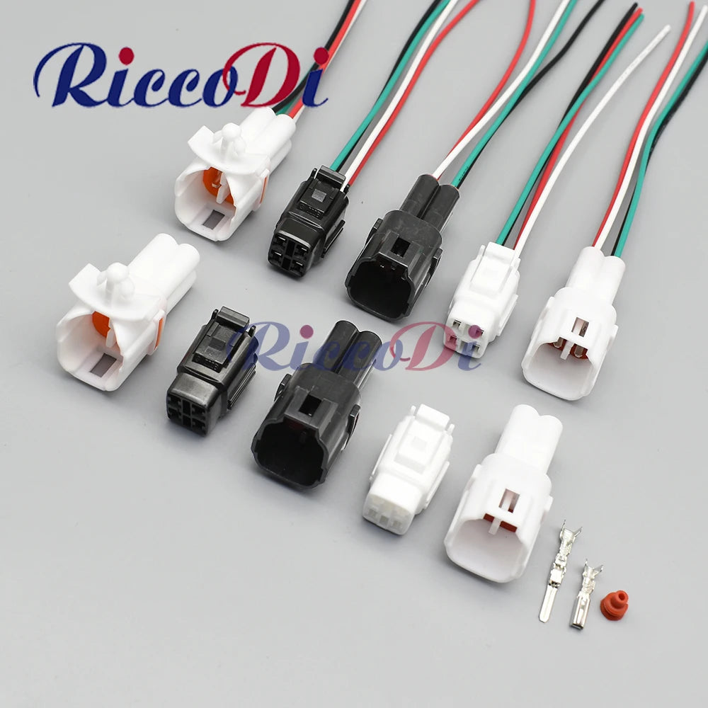 4 Pin Sumitomo MT090 Sealed Motorcycle Automotive Connector Plug Black White Wiring Housing