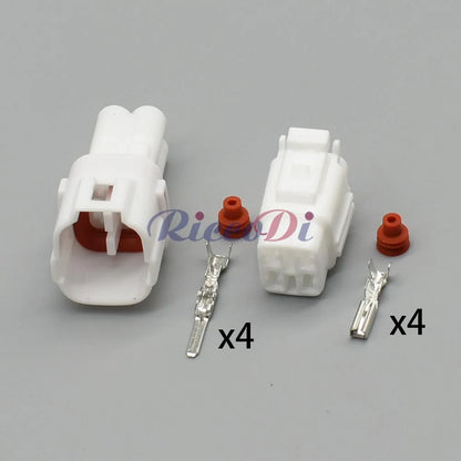 Sealed housing detail of 4 Pin Sumitomo MT090 Motorcycle Automotive Connector Black White