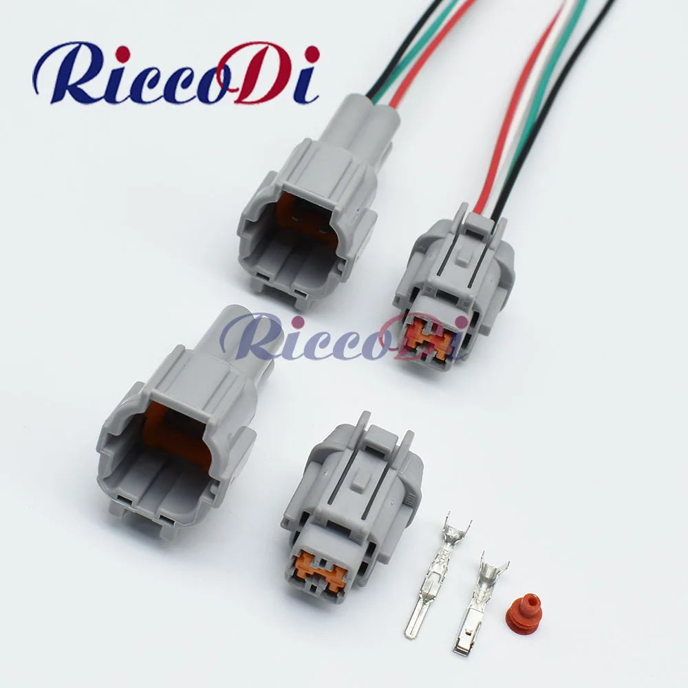 Sumitomo RS 2.3mm 4 Pin Male Female Gray Waterproof Oxygen Sensor Connector Plug 6188-0557 6185-1169