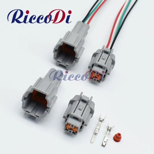 Sumitomo RS 2.3mm 4 Pin Male Female Gray Waterproof Oxygen Sensor Connector Plug 6188-0557 6185-1169