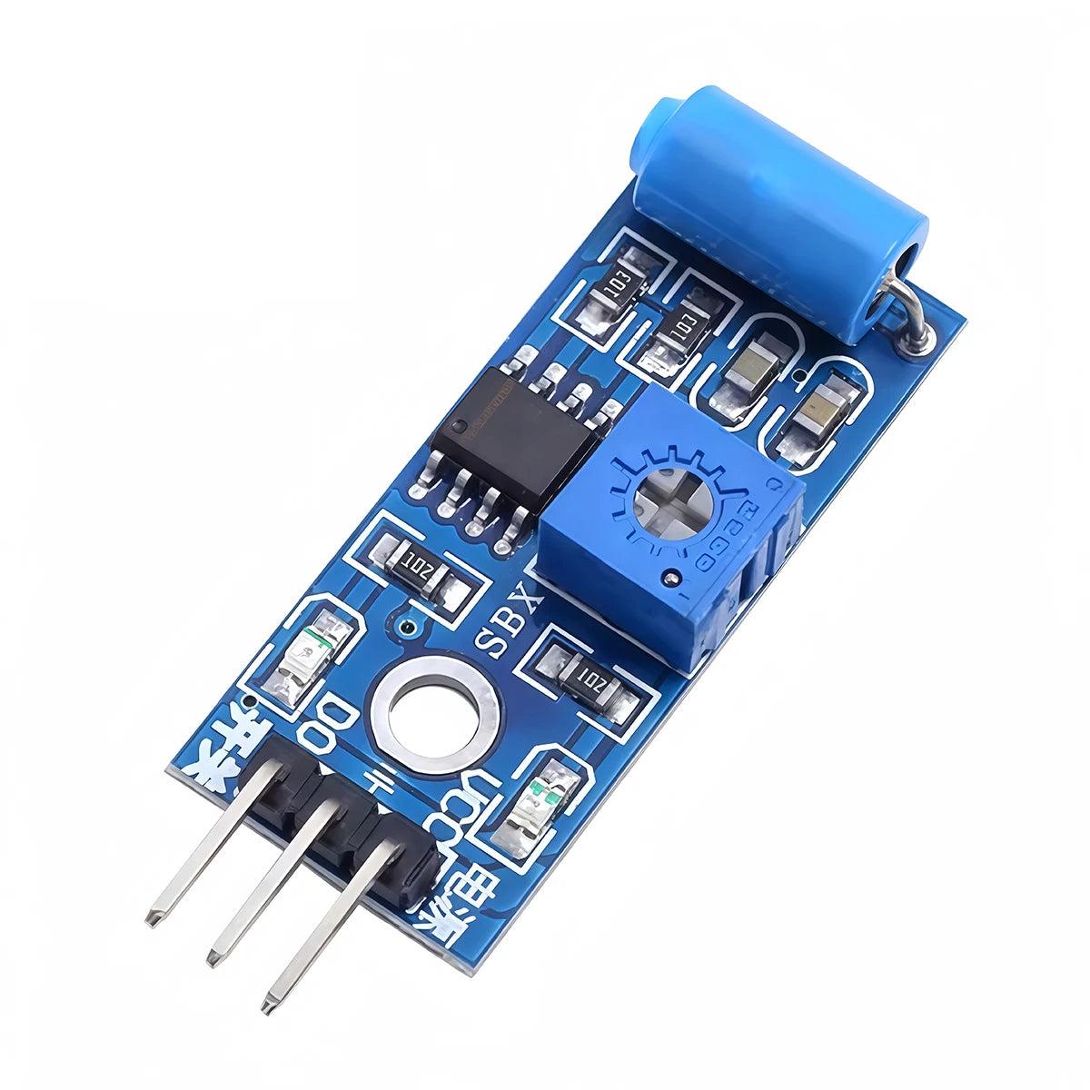 SW-420 normally closed vibration sensor module, vibration switch for Arduino, smart vehicles, robots, and alarm system DIY projects
