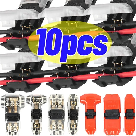 T tap wire connector for low voltage wiring