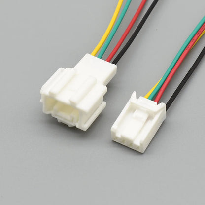 Installation view of 4 Pin Tail Light Brake Turn Signal Connector on automotive wiring harness