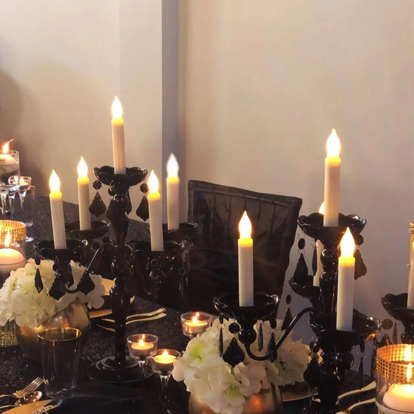LED taper candle light for home decor and events