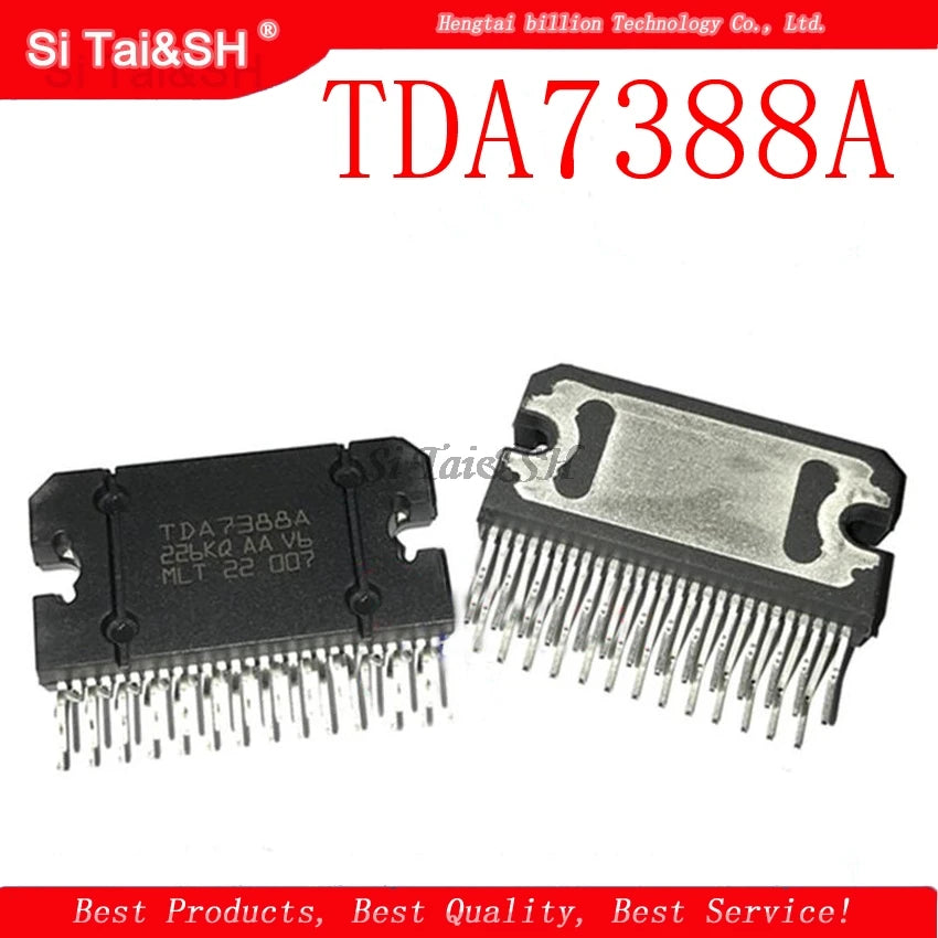 TDA7388 4×41W car audio amplifier IC for stereo, bridged amplifier, and in-car sound system applications