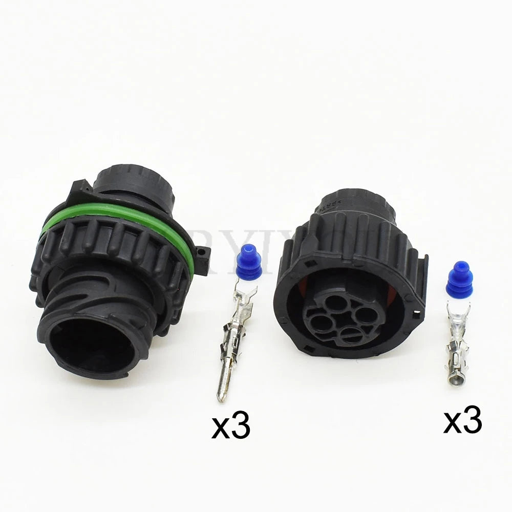 Premium quality TE Connectivity AMP 3 Pin waterproof circular automotive connector housing