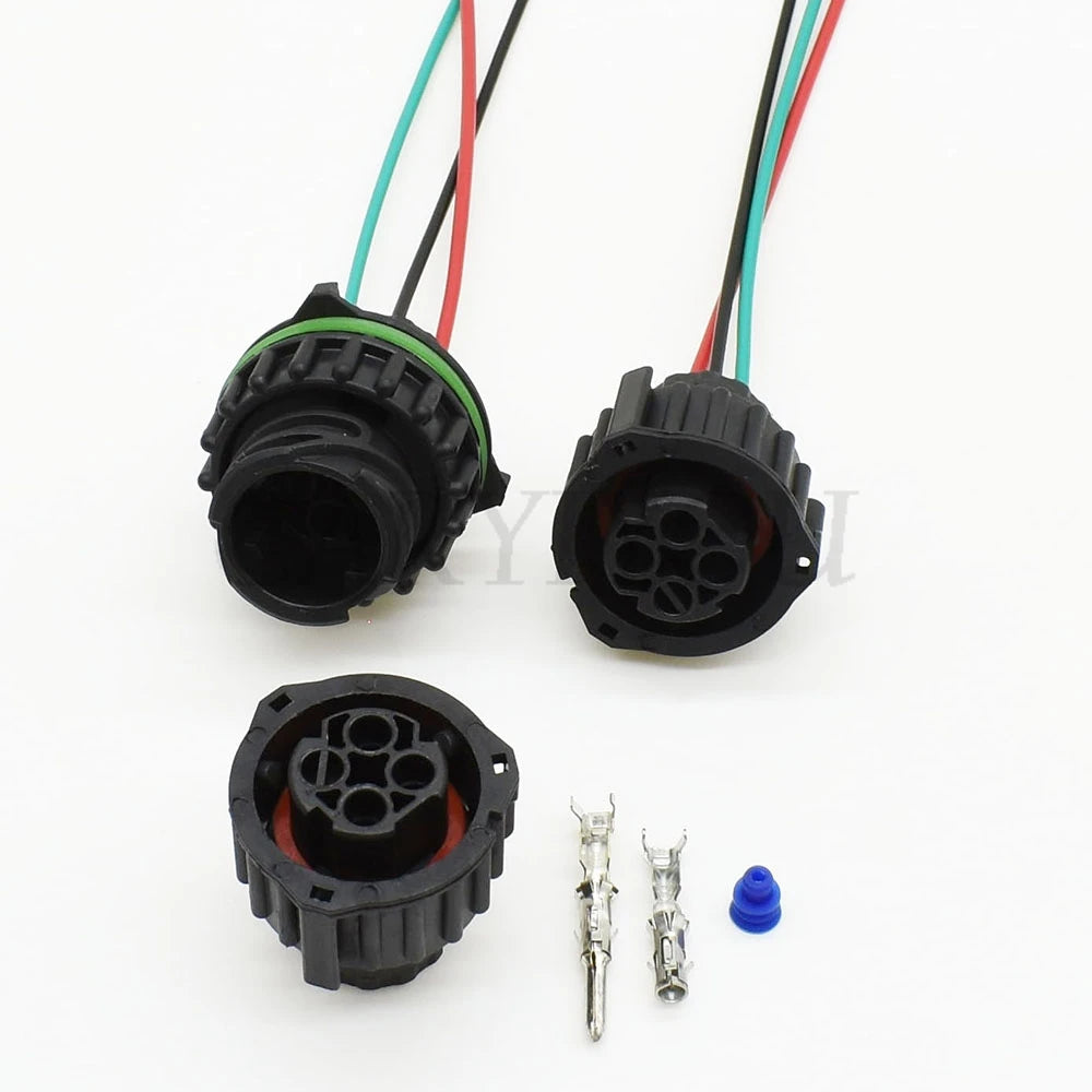 Waterproof sealing detail of TE AMP 3 Pin circular connector for truck and heavy machinery