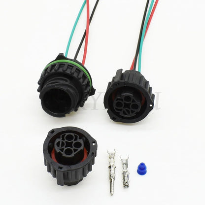 Waterproof sealing detail of TE AMP 3 Pin circular connector for truck and heavy machinery