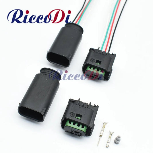 TE Tyco AMP 4 pin male female waterproof oxygen sensor AV audio video plug auto connector 1-967640-1 2-967640-1 overview