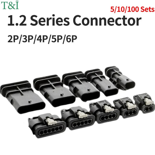 TE type waterproof wiring harness connector 2P-6P 1-1718645-1 1-1670916-1 reversing radar plug set