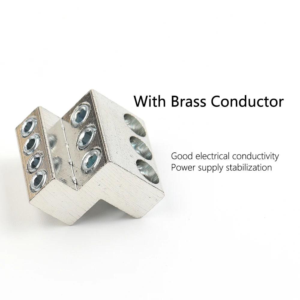 Close-up of UKK80A terminal rail splitter for 125A, 160A, 250A applications