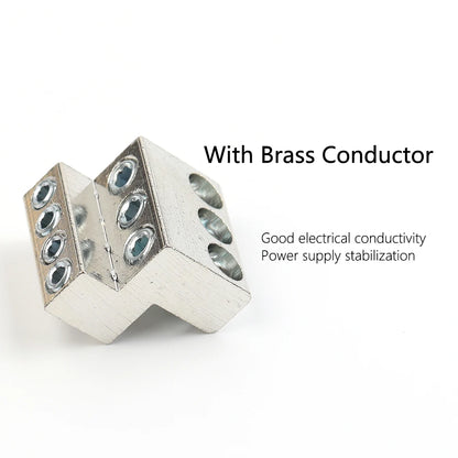 Close-up of UKK80A terminal rail splitter for 125A, 160A, 250A applications