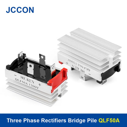 Three Phase QLF50A 1200V PWM Bridge Rectifier Diode 50A Aluminum Case for Industrial Power Supply