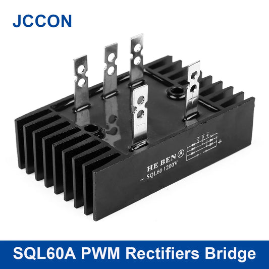 Three Phase SQL60A PWM Bridge Rectifier Diode 60A Aluminum Case for Industrial Power Supply