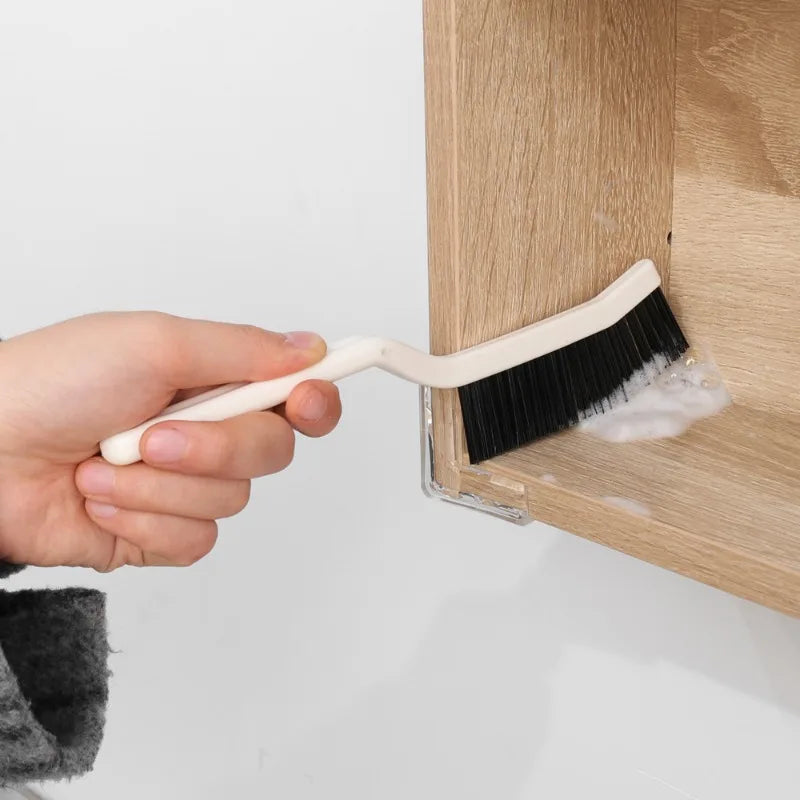 Hard bristle brush for tile joint and gap cleaning