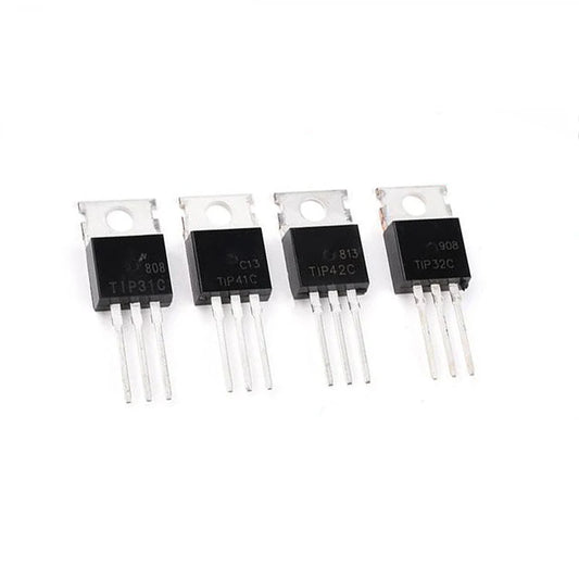 TIP31C TIP32C TIP41C TIP42C LM317T IRF3205 TO-220 power transistors and voltage regulator ICs for electronic circuits