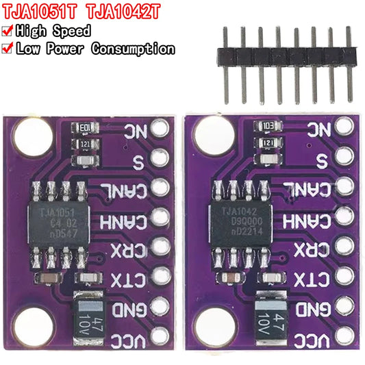 TJA1042 TJA1051 high-speed low-power CAN transceiver module compatible with Arduino for automotive and DIY projects