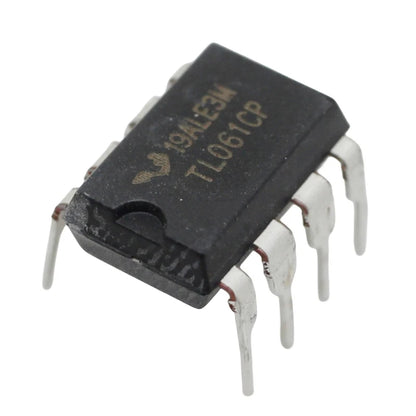 TL series low-power operational amplifier ICs in DIP-8 package, including TL061, TL062, TL071, TL072, TL081, TL082, suitable for electronics circuits, DIY projects, and audio applications
