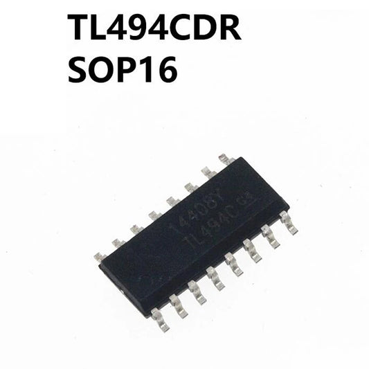 TL494CD SOP16 high-performance PWM control IC, compatible with TL494 series, suitable for power supply and electronics circuits