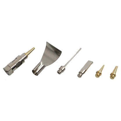 Gas torch head with metal tips used for jewelry, DIY, and craft project applications