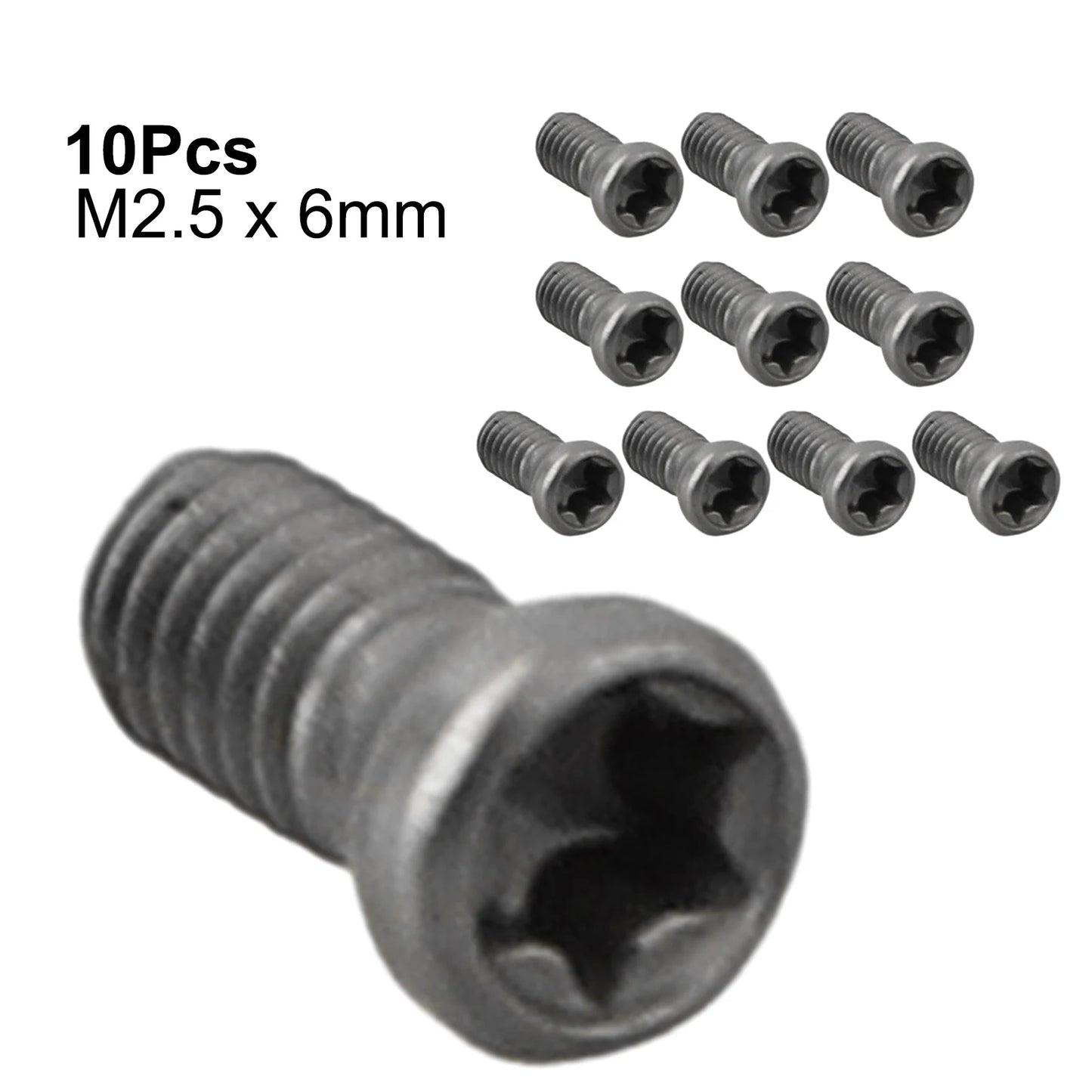 Torx screw structure showing compatibility with carbide inserts and CNC lathe tool fittings