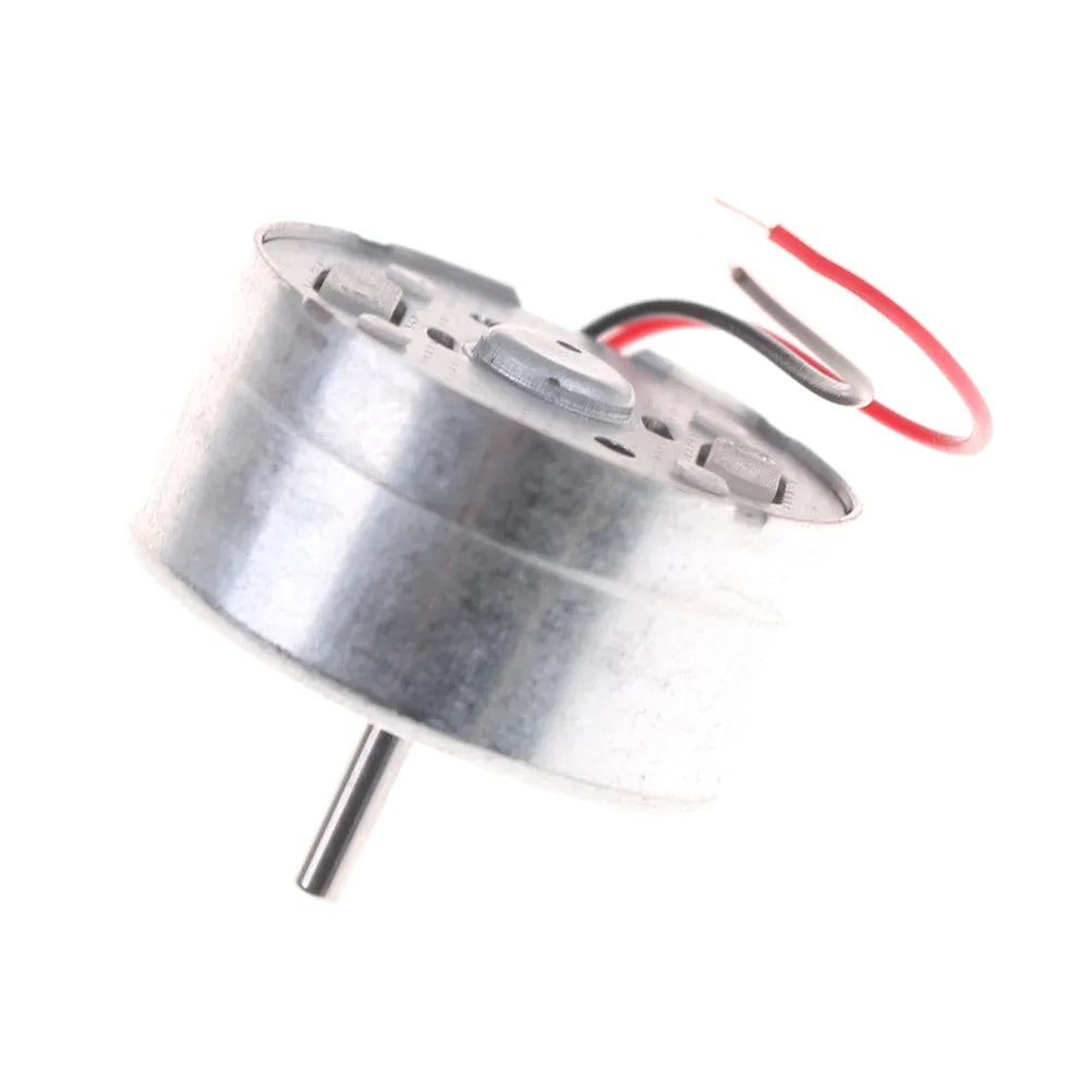 Micro toy motor installed in DIY robotics or model project
