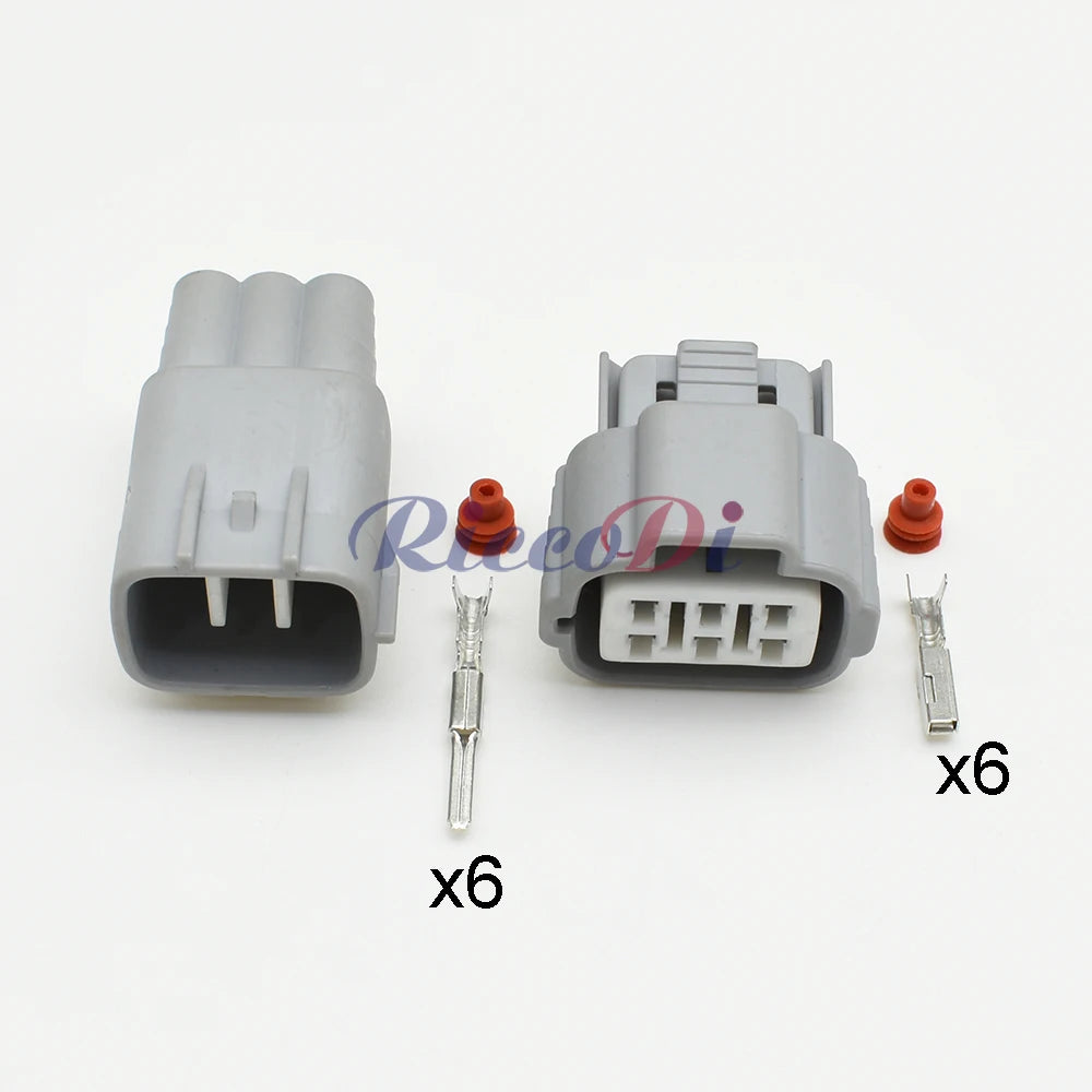 Toyota 6 pin accelerator pedal light lamp socket connector 6188-0175 6189-0323 detail