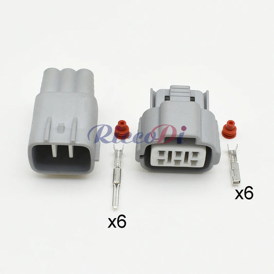 Toyota 6 pin accelerator pedal light lamp socket connector 6188-0175 6189-0323 detail