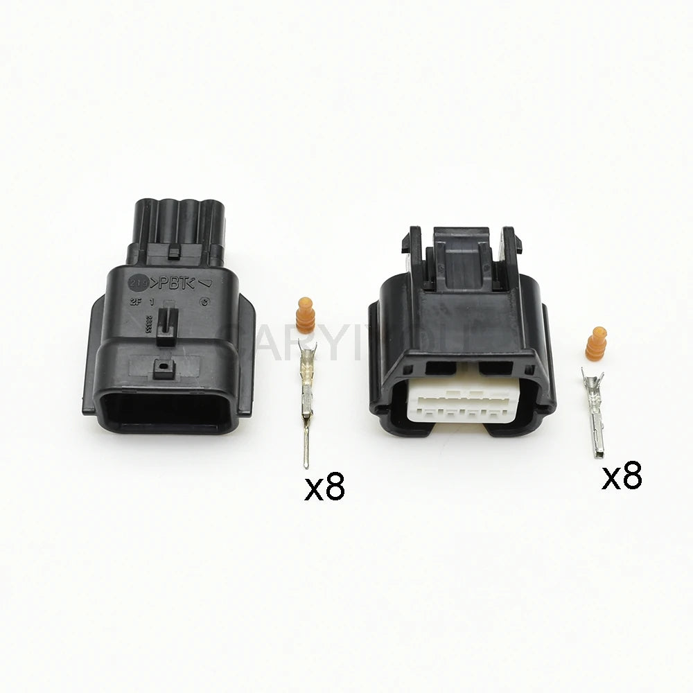 8 pin car waterproof auto connector 0.6 female male locking structure for Toyota