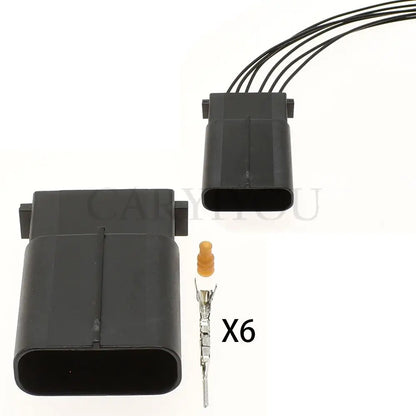 6 pins car waterproof plug locking structure for Toyota accelerator pedal wire harness socket AC assembly