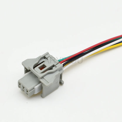 6 pin Toyota auto reversing radar probe connector locking structure and terminal design