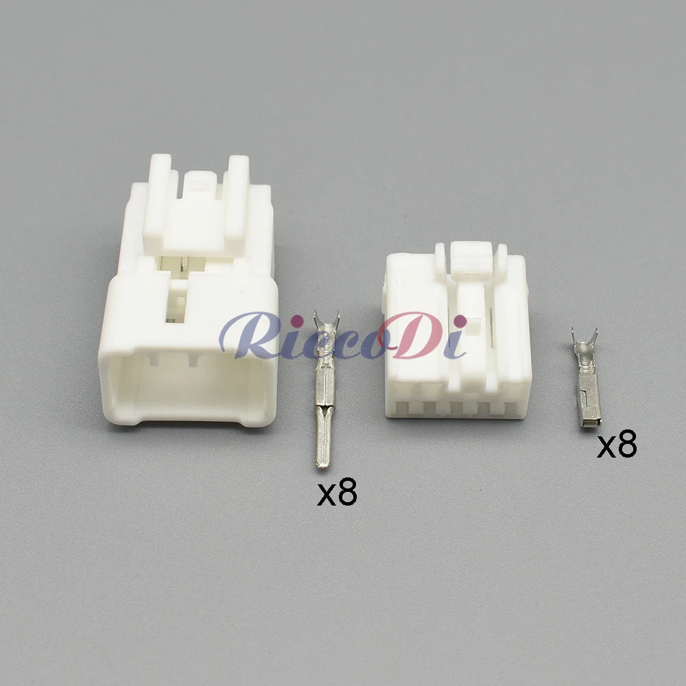 8 pin auto multimedia navigation power connector plug for Toyota Corolla Ralink, male female CD socket