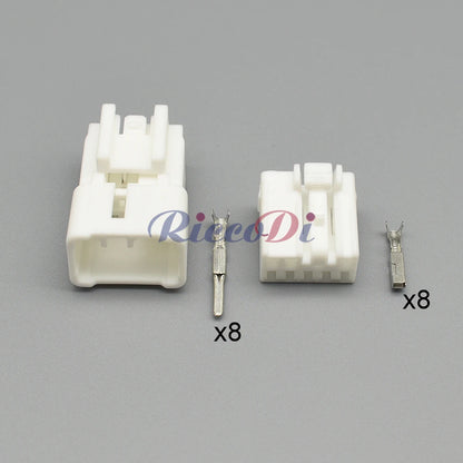 8 pin auto multimedia navigation power connector plug for Toyota Corolla Ralink, male female CD socket