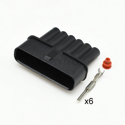 6-pin waterproof electronic throttle pedal valve connector 7283-1968-30 90980-11858 compatible with Toyota and Mazda