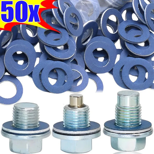 Aluminum oil drain plug gasket for Toyota