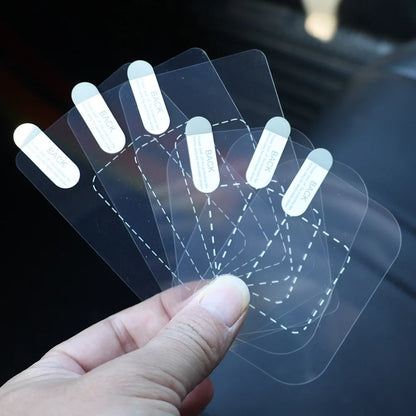 Transparent electrostatic pad for dash cam mounting