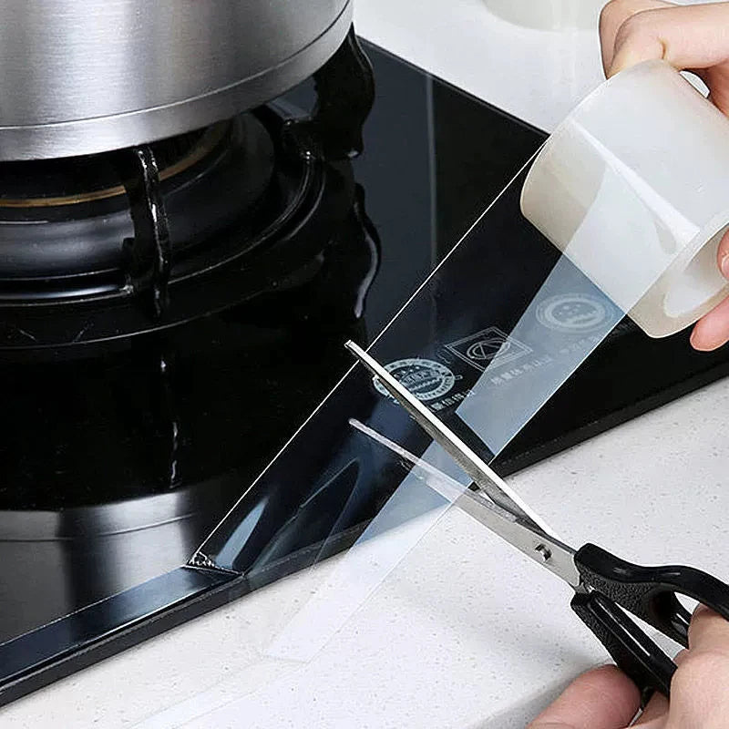 Transparent stain resistant self adhesive tape