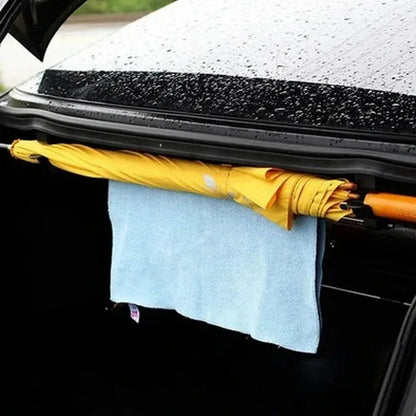 Car trunk hook organizer for internal storage and accessory hanging