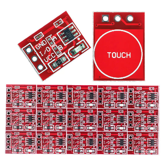 TTP223 capacitive touch key module, self-locking or non-locking, single channel, compatible with Arduino for DIY electronics and control projects