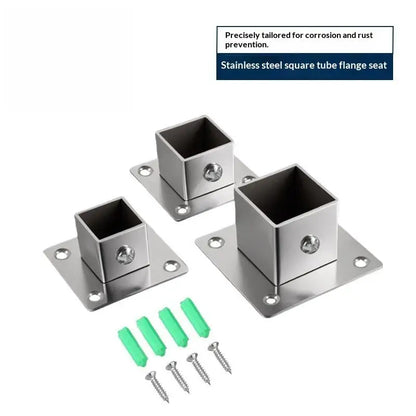 Metal tube connector for fence rail installation