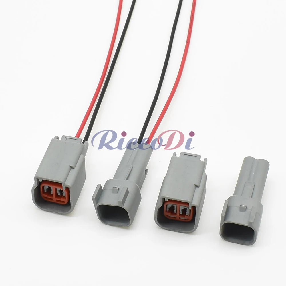 Close-up of automotive turn signal plug connector showing secure socket interface for wiring