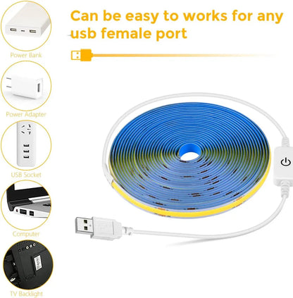 Flexible LED strip for TV and mirror backlight
