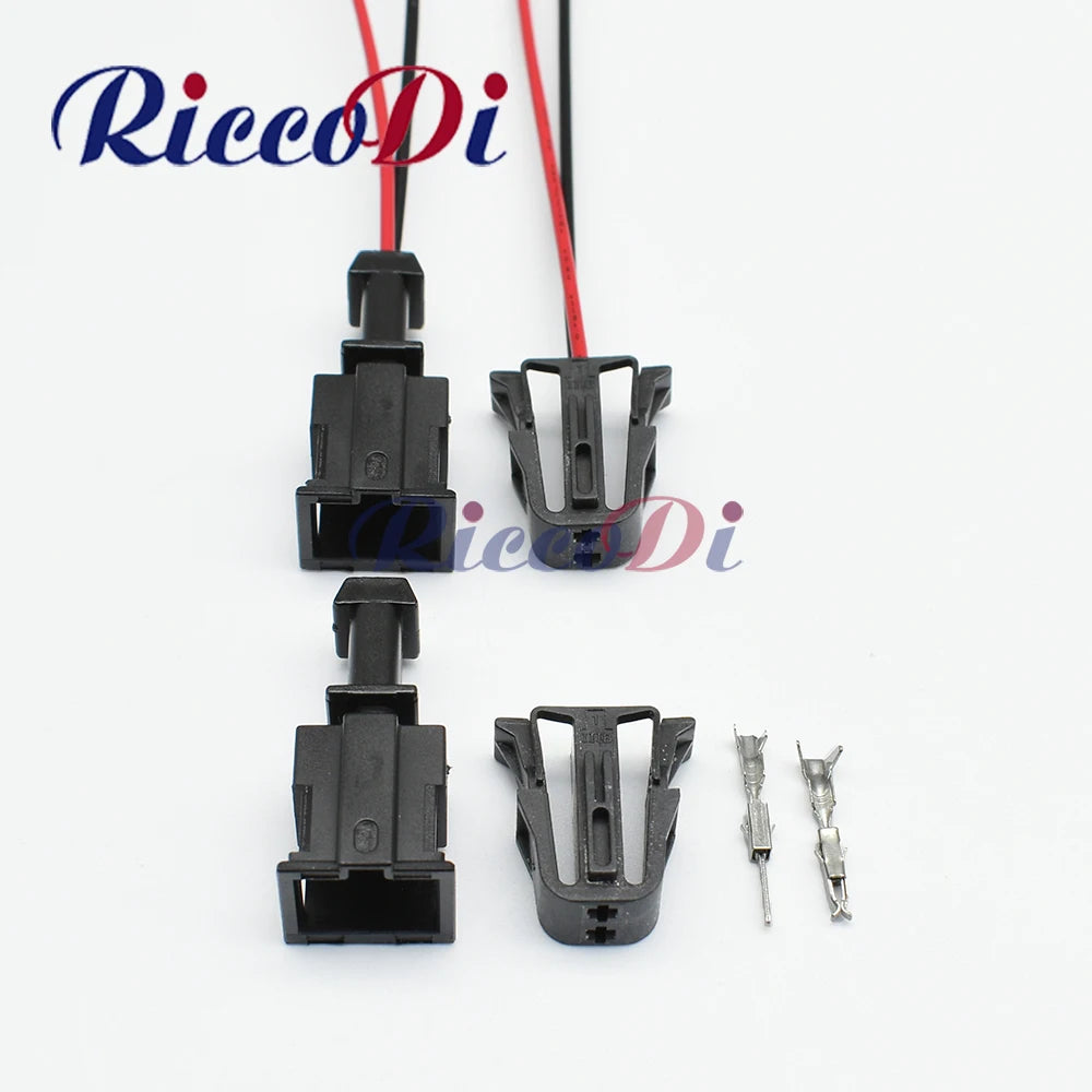 Automotive tweeter speaker wire socket with cables for car audio systems