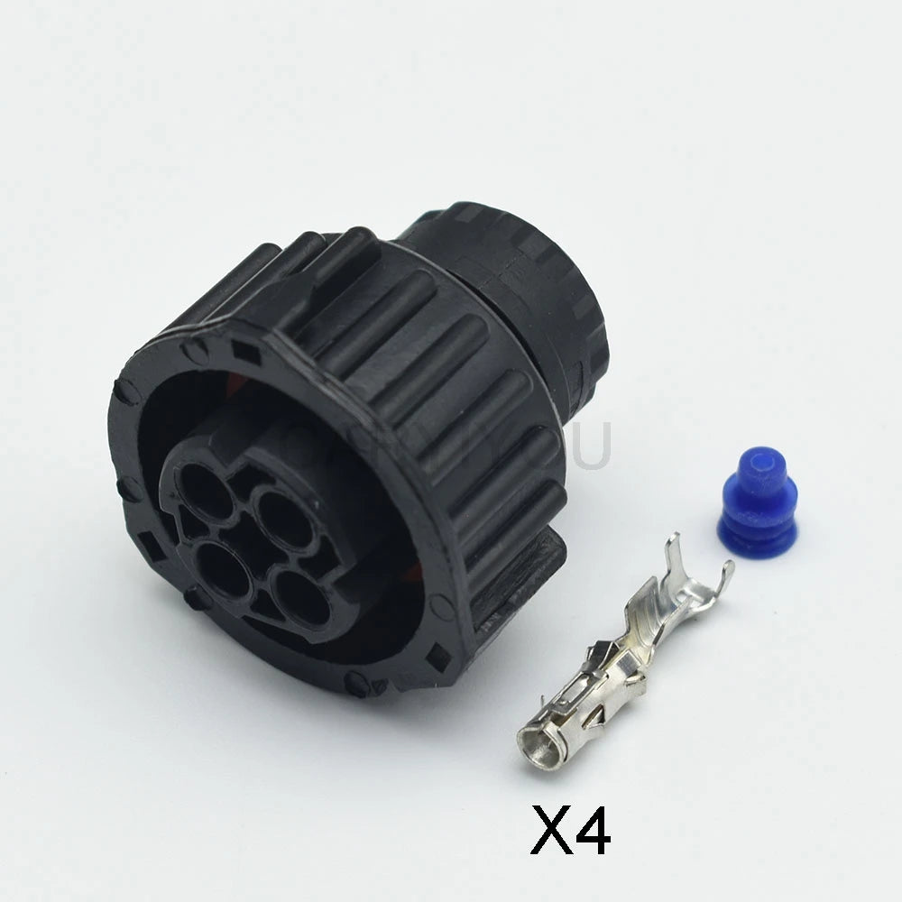 Tyco 4 Pin round male female sealed odometer speed sensor connector plug 1-967402-1 1-967325-1 in HOWO A7 truck wiring system
