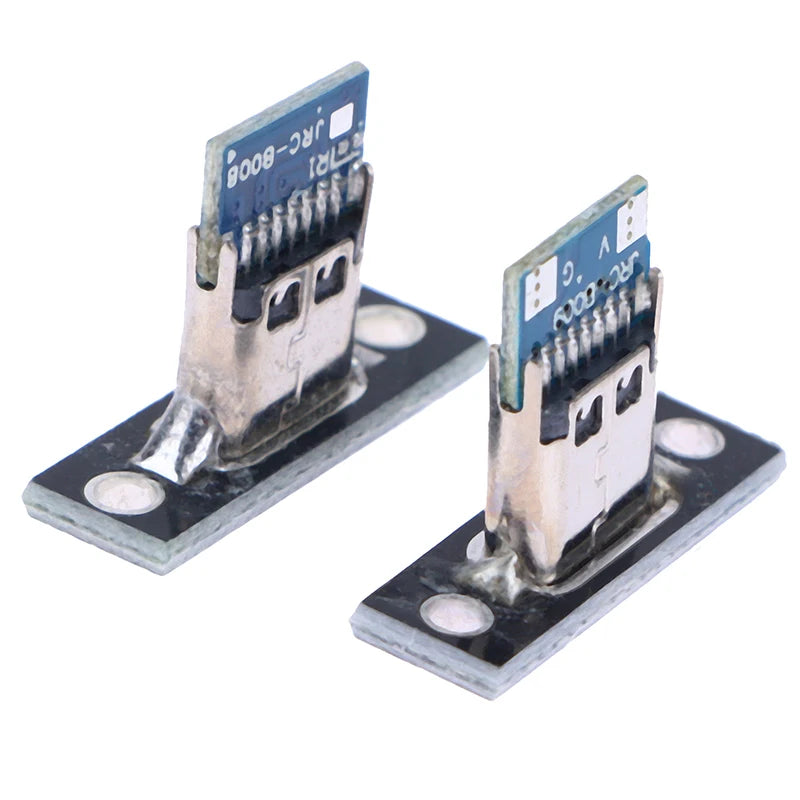 Female Type-C USB charging port connector jack for electronic device wiring