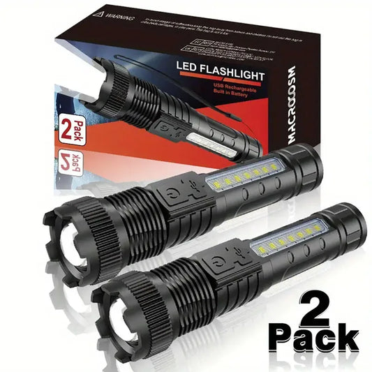 Type-C rechargeable LED flashlight torch light