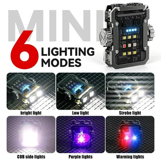 Type-C rechargeable multifunctional LED torch