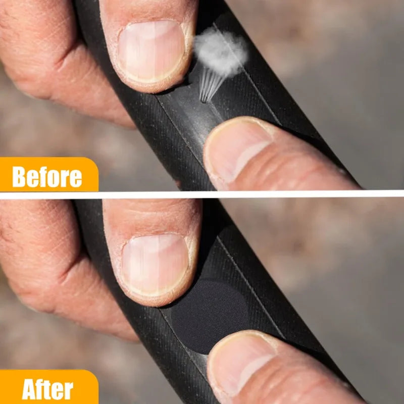 Inner tube tyre repair pad for mountain and road bikes