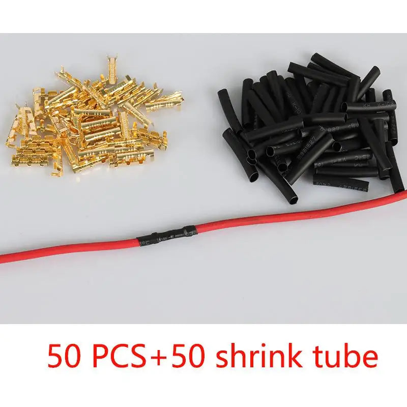 U-shaped electrical wire connectors set 0.5-1.5mm² with heat shrink tube